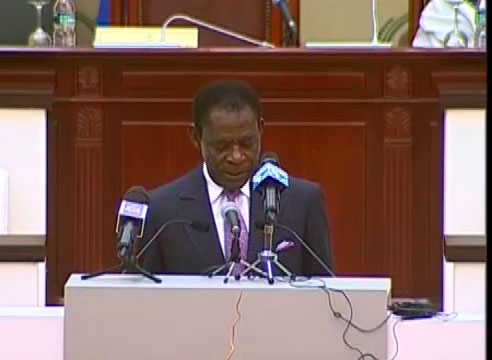 Ceremonia de Inauguración de la Mesa Nacional de Dialogo 2014 presidida por S.E. Obiang Nguema Mbasogo