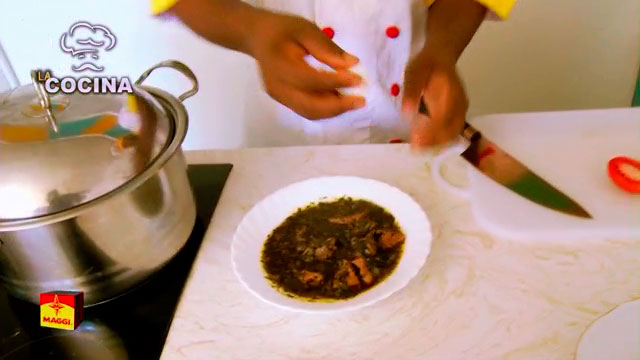 La cocina: Carne de cebú en salsa verde